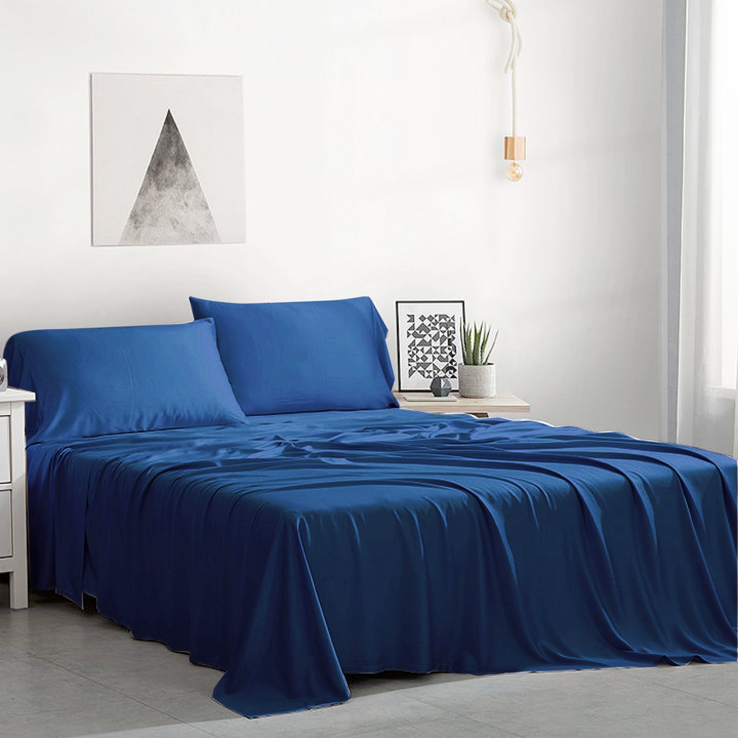 Blue Bamboo Pillowcase Set (2)