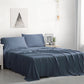 Metallic Blue Bamboo Duvet Cover